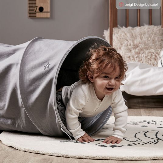 Kids Concept Play Tunnel - Star - Grey