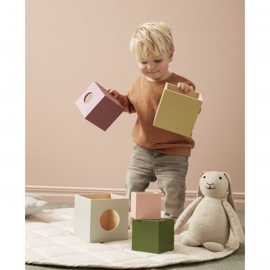 Kids Concept Stacking cube - wood - Edvin
