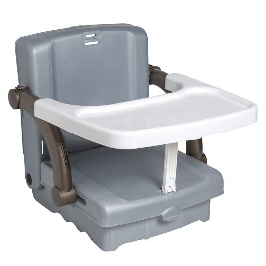 KidsKit Sitzerhöhung Hi-Seat mitwachsend - Silbergrau Weiß Taupe