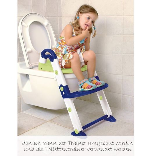 KidsKit Toilettentrainer 3 in 1 - Blau Weiß Grün