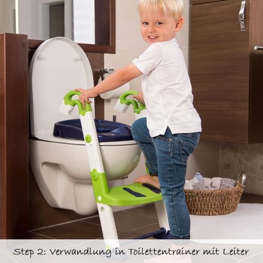 KidsKit Trainer da toilette 3 in 1 - Blu Perla Bianco Lime