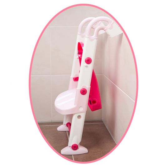 KidsKit Toilettentrainer 3 in 1 - Tender Rosé Weiß Pink