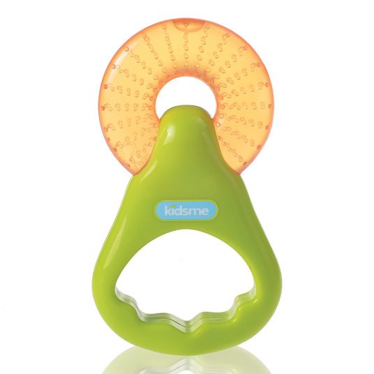 Kidsme Anello di raffreddamento per dentizione con sonaglio - Verde Arancione
