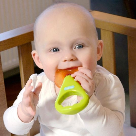 Kidsme Anello di raffreddamento per dentizione con sonaglio - Verde Arancione