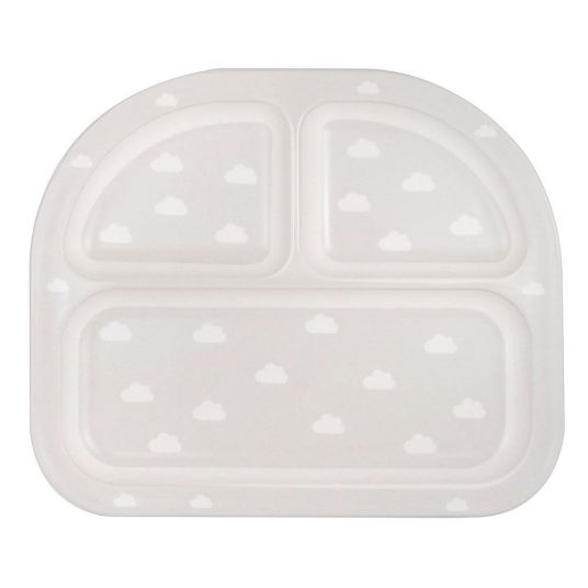 Kindsgut Tableware set - Clouds - Light gray