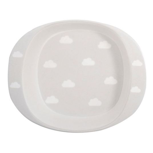 Kindsgut Tableware set - Clouds - Light gray