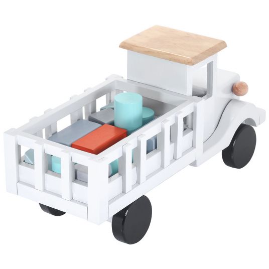 Kindsgut Wooden delivery truck with building blocks