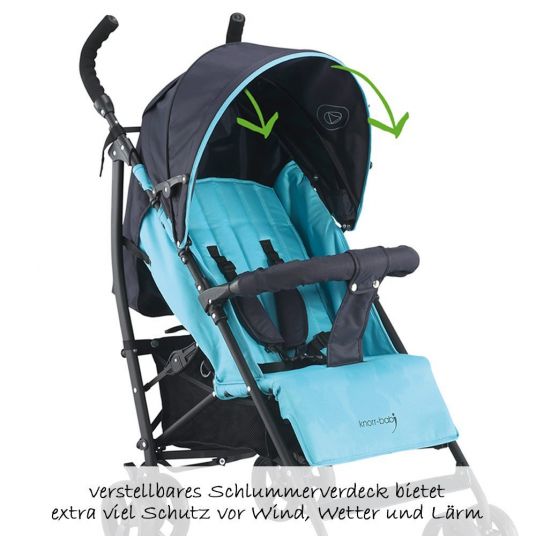 Knorr Baby Buggy Styler Happy Colour with slumber hood - Blue