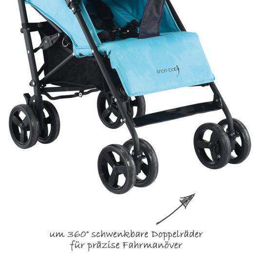 Knorr Baby Buggy Styler Happy Colour mit Schlummerverdeck - Blau