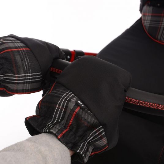 Knorr Baby Fleece gloves Volkswagen GTI - checks - black