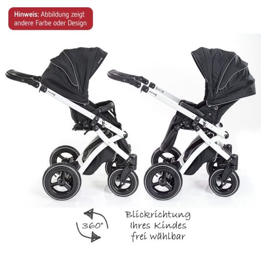 Knorr Baby Combi Stroller Alive Born to Ride - Black