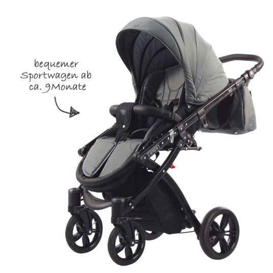 Knorr Baby Kombi-Kinderwagen Alive Elements inkl. Babywanne & Sportsitz - Tinny