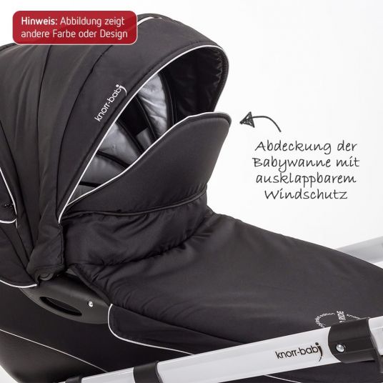 Knorr Baby Passeggino Alive Pure Combi con navicella e seggiolino sportivo - Ecrù