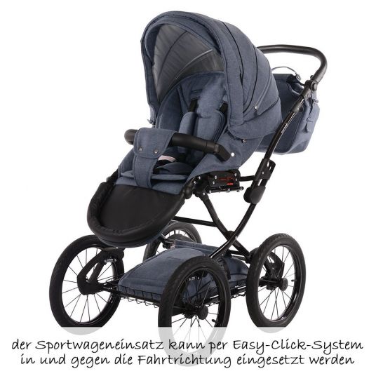 Knorr Baby Classico Emotion Combi Stroller - Light Blue