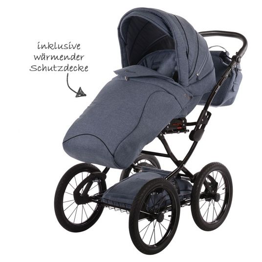 Knorr Baby Classico Emotion Combi Stroller - Light Blue