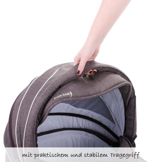 Knorr Baby Kombi-Kinderwagen Classico inkl. Babywanne & Sportsitz - Braun