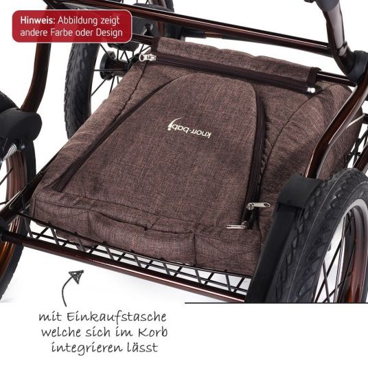 Knorr Baby Passeggino Classico Combi con navicella e sedile sportivo - Grigio