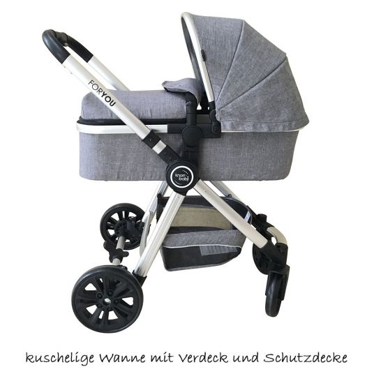 Knorr Baby Kombi-Kinderwagen For You - Grau Melange