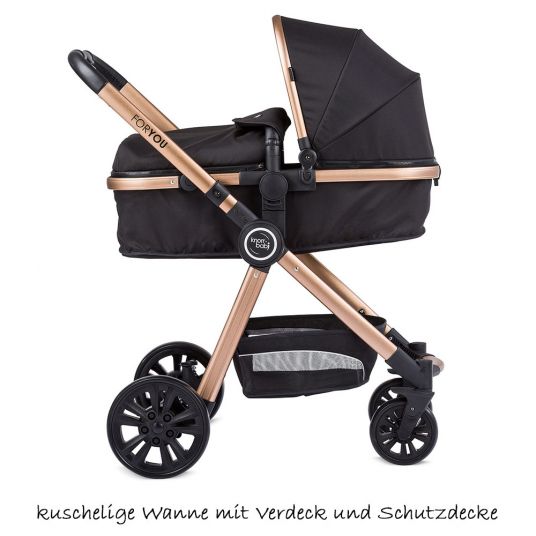 Knorr Baby Combi Stroller For You - Black