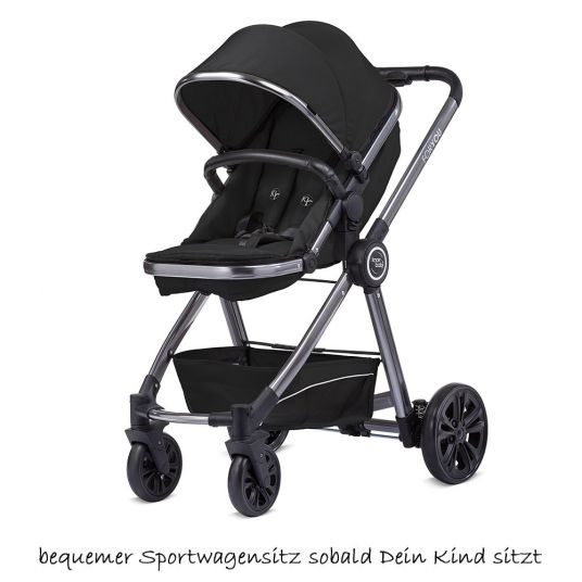 Knorr Baby Pushchair For You - Black - Spacegrey