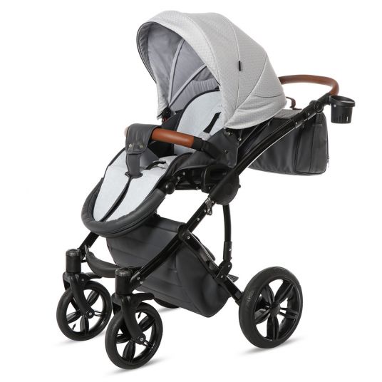 Knorr Baby Passeggino Ladena Combi con navicella e sedile sportivo - Graphic Light Grey