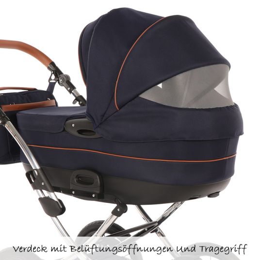 Knorr Baby Passeggino Precioso Combi incl. navicella e seggiolino sportivo - Blu Navy