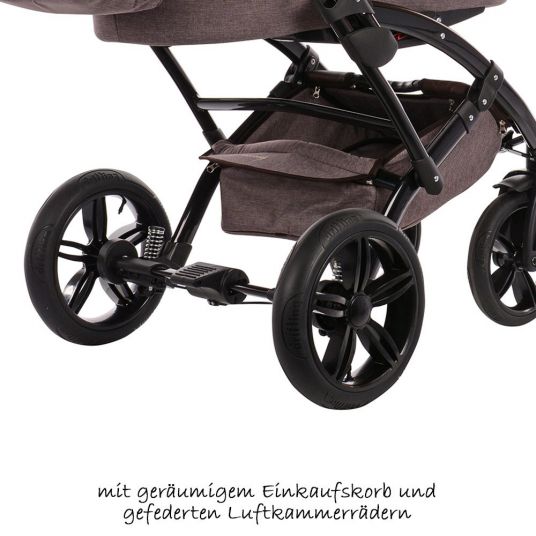 Knorr Baby Passeggino Voletto Happy Colour Combi con navicella e seggiolino sportivo - Beige Brown