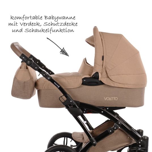 Knorr Baby Voletto Happy Colour - Sand Beige - Combi Stroller