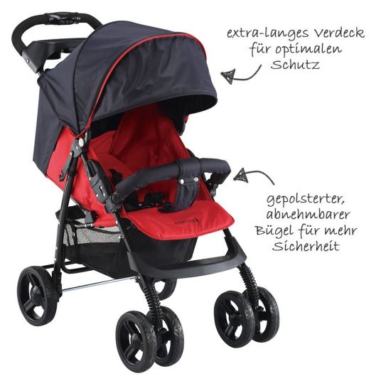 Knorr Baby Sportwagen V-Easy Fold Happy Colour - Rot
