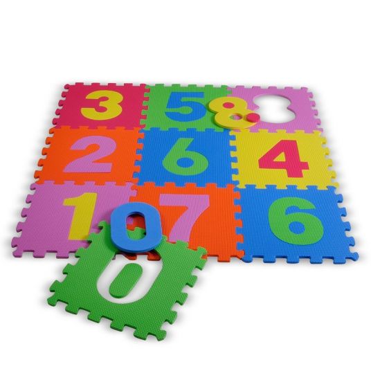 Knorrtoys 10-piece Puzzle Mat Numbers - Colourful