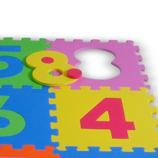 Knorrtoys 10-piece Puzzle Mat Numbers - Colourful