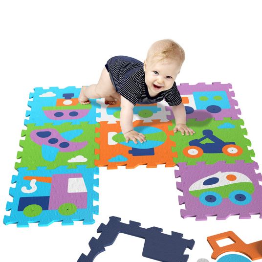 Knorrtoys 9-piece puzzle mat vehicles