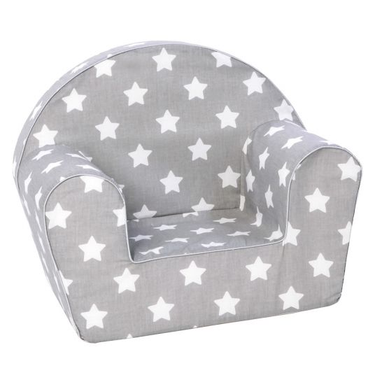 Knorrtoys Kinder-Sessel - Stars - Grau Weiß