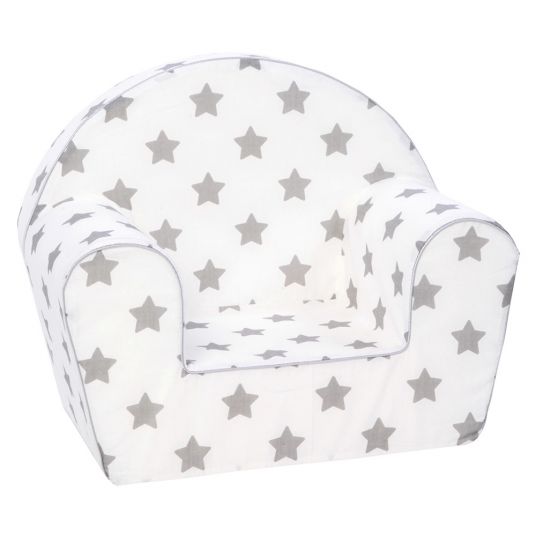 Knorrtoys Kinder-Sessel - Stars - Weiß Grau