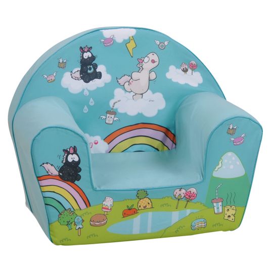 Knorrtoys Kids armchair - Theodor - Carbon turquoise