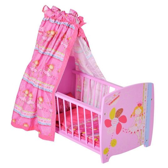 Knorrtoys Doll bed with canopy My little Princess - Pink