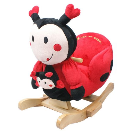 Knorrtoys Rocking animal ladybug with hand puppet