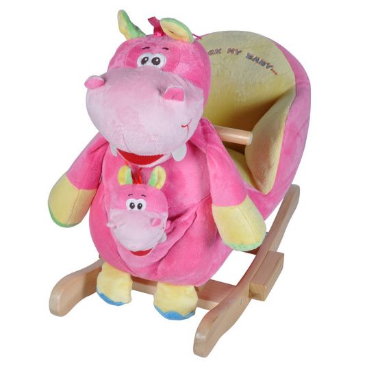 Knorrtoys Rocking animal hippo Doris with hand puppet