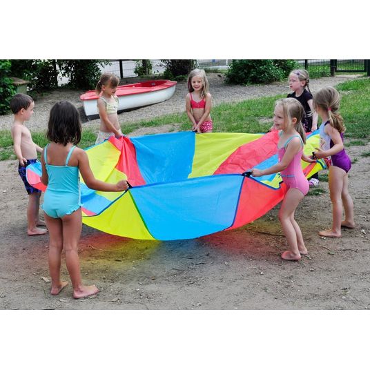 Knorrtoys Swing cloth rainbow Up and Down + 25 balls 305 cm