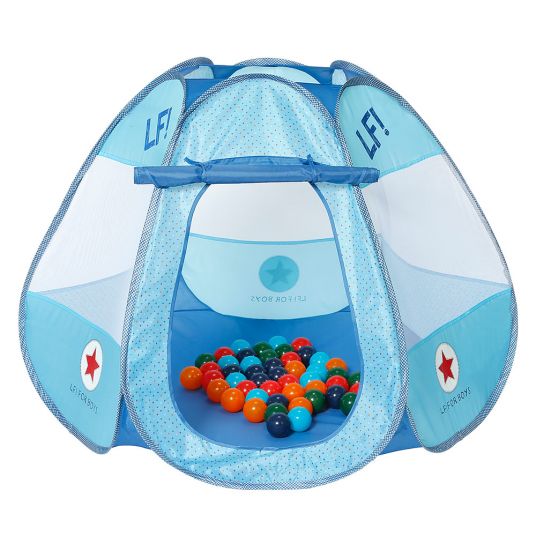 Knorrtoys Play tent pop up ball pool + 50 balls - Lief Boys