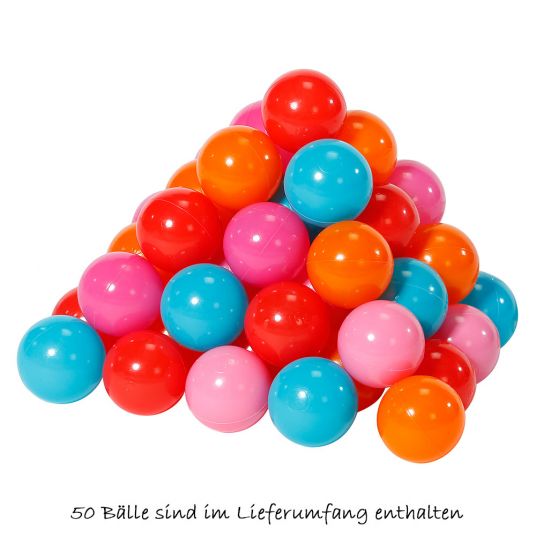 Knorrtoys Tenda da gioco pop-up con piscina di palline + 50 palline - Lief Girls