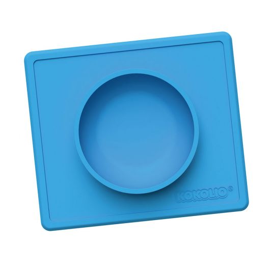 Kokolio Eating bowl, silicone bowl, baby bowl, baby bowl Bowli - Blue