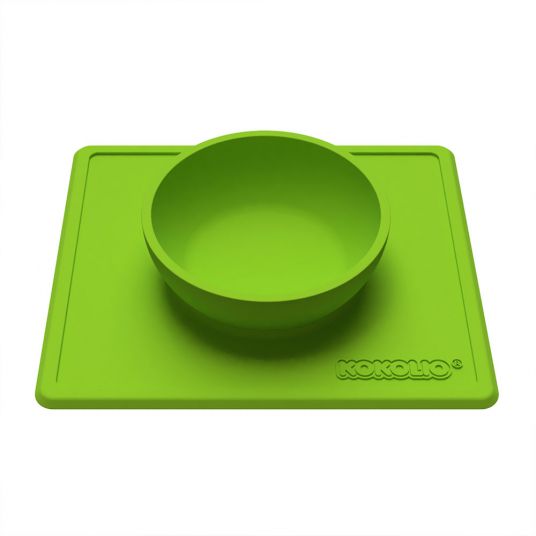 Kokolio Eating bowl, silicone bowl, baby bowl, baby bowl Bowli - Green