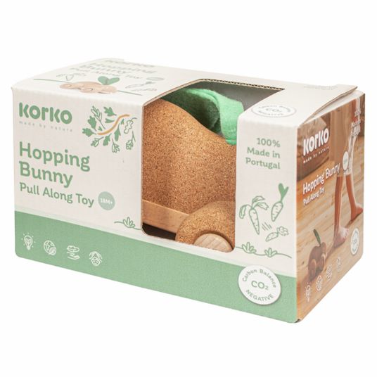 Korko Kork-Nachziehtier Hopping Bunny