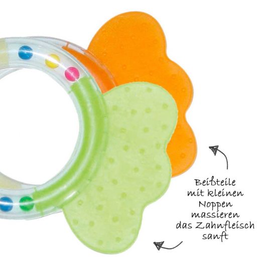 KP Family Teething ring fish with rattle - different designs