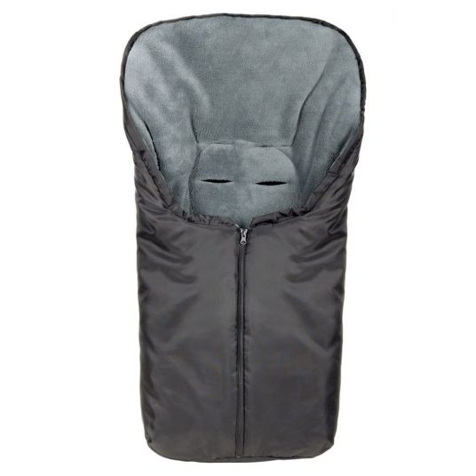 KP Family Footmuff Classic for baby car seat - Black Grey