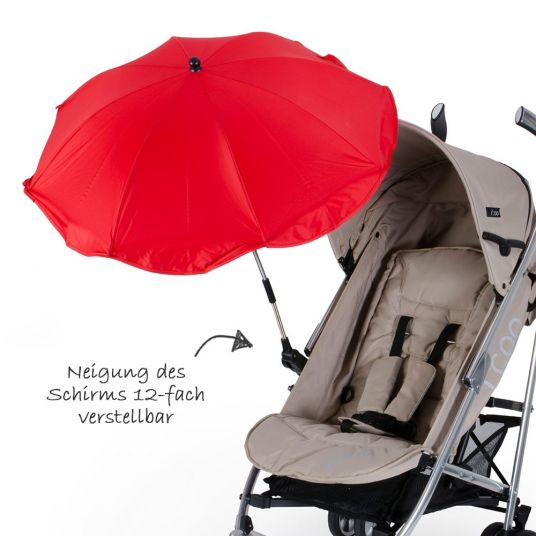 KP Family Sonnenschirm für Kinderwagen - Rot