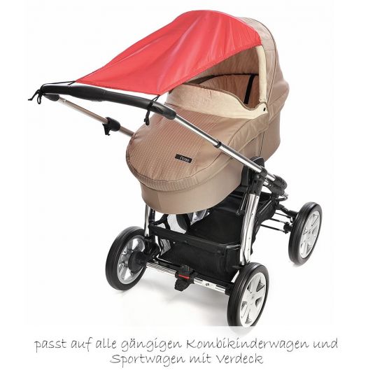KP Family Sonnensegel für Kinderwagen - Rot