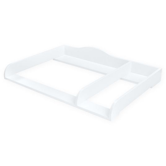 Kraftkids Changing top XXL - for IKEA Hemnes chest of drawers with divider - Extra wide - White