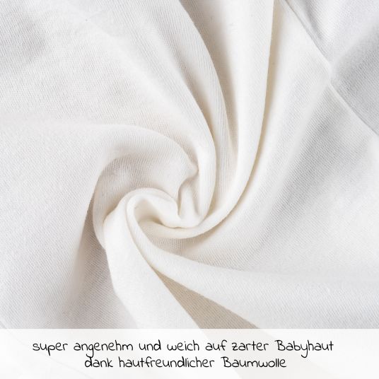LaLoona Baby Body Kurzarm OEKO-TEX® 3er Pack - Weiß - Gr. 74/80